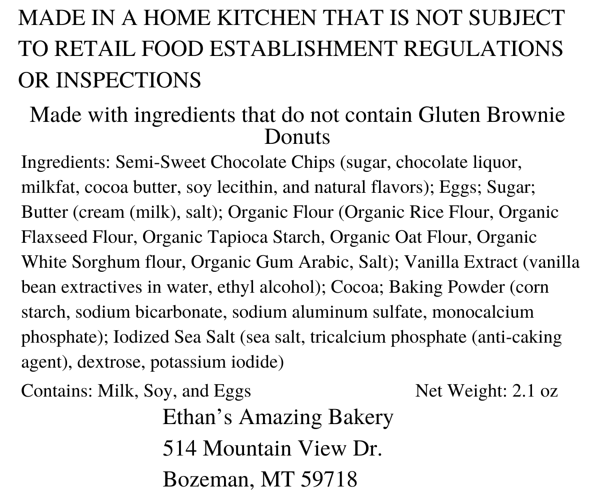 Gluten Free Brownie Donuts